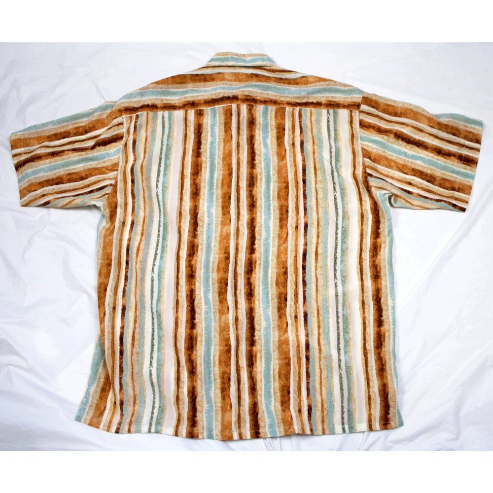 Bassiri Uomo USA Mens Short Sleeve Button Shirt Ca - Picture 3 of 6